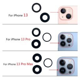 Good Back Rear Camera Glass Lens For iPhone 11 12 13 14 15 16 17 Pro Max Plus Mini Air With Adhesive
