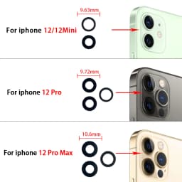 Good Back Rear Camera Glass Lens For iPhone 11 12 13 14 15 16 17 Pro Max Plus Mini Air With Adhesive