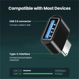 Mini Type C to USB Adapter 3.0 USB-C Male OTG A Female Data Connector For MacBook Pro iPad Mini 6/Pro MacBook Air Type C Device