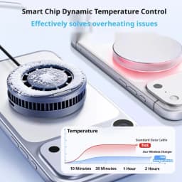 25W Magnetic Wireless Charger Phone Cooler Active Refrigeration Radiator Magnet Fast Charging Stand For iPhone Xiaomi