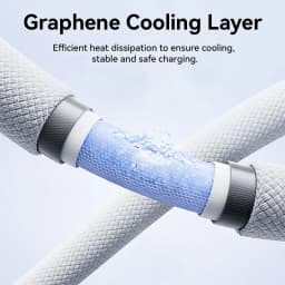 Baseus 240W Cable Type-C Fast Charging Data Cable USB-C to USB-C Graphene PD QC Quick For MacBook Pro For iPhone 17 16 Samsung
