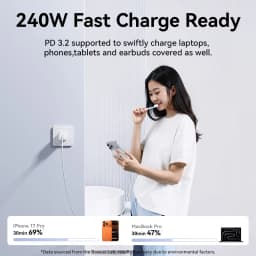 Baseus 240W Cable Type-C Fast Charging Data Cable USB-C to USB-C Graphene PD QC Quick For MacBook Pro For iPhone 17 16 Samsung