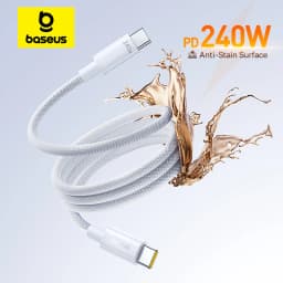Baseus 240W Cable Type-C Fast Charging Data Cable USB-C to USB-C Graphene PD QC Quick For MacBook Pro For iPhone 17 16 Samsung