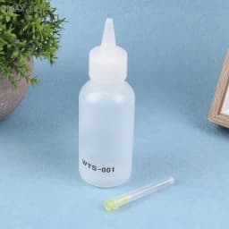【F2】1Pc 50ML WTS-001 Plastic Liquid Alcohol With Needle For Dispenser Rosin Solder Flux Paste For Phone PCB Welding Repair