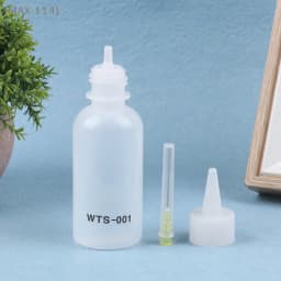 【F2】1Pc 50ML WTS-001 Plastic Liquid Alcohol With Needle For Dispenser Rosin Solder Flux Paste For Phone PCB Welding Repair