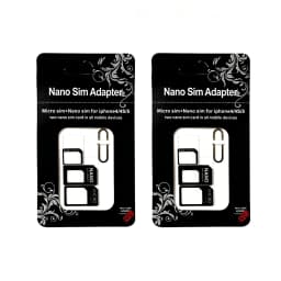 NanoSIM Card to Micro Standard Adapter Converter For Tablet Phone SIM Card Adapter Convert Universal Phones For Nano Sim 4 In 1