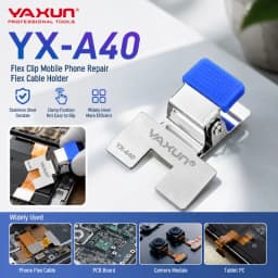 YX-A40 Phone PCB Soldering Clamp YAXUN Stainless Steel Holder with Silicone Pad for Maintenance Work