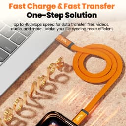 240W Magnetic Flat Cable High Speed Data Transfer USB C Cable Type C To Type C Fast Charging Cable for iphone 15 16 17 Samsung