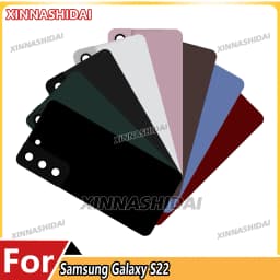 Battery Back Cover for Samsung Galaxy S22 SM-S901B with Camera Lens Cover Phone Rear Housing Case Replacement