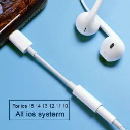 For IOS Adapter to 3.5mm Jack AUX Cable For iPhone 14 13 12 11 Pro Max Male To Female Adapter Headphone Converter Audio Splitter
