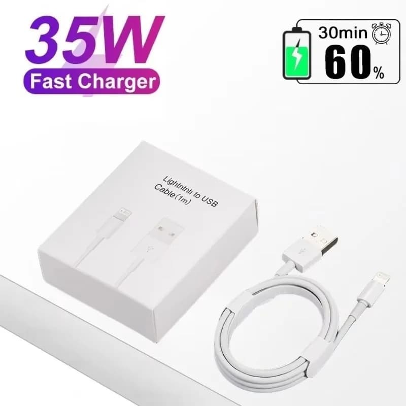 For PD 35W Fast Quick Charger USB Type C For iPhone 15 14 13 12 11 Pro Max Mini Plus XR XS Charging Data Cable Accessories