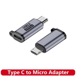 USB Type-C Adapter Type C To Micro USB Male To USB C Female Converters For Xiaomi Samsung Charger Data Cable USBC USB C Adapter