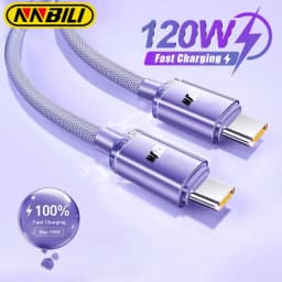 NNBILI PD 120W 6A Type C To Type C Cable For iPhone 18 Pro Max Fast Charge USB C Data Cord For Samsung S24 Quick Charging Cables