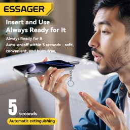 Essager Type-C Mini Lighter Tungsten Wire No Flame Safe Energy-Saving Can Be Carried OnThe Plane OTG-Compatible USB-C Lighter