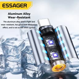 Essager Type-C Mini Lighter Tungsten Wire No Flame Safe Energy-Saving Can Be Carried OnThe Plane OTG-Compatible USB-C Lighter