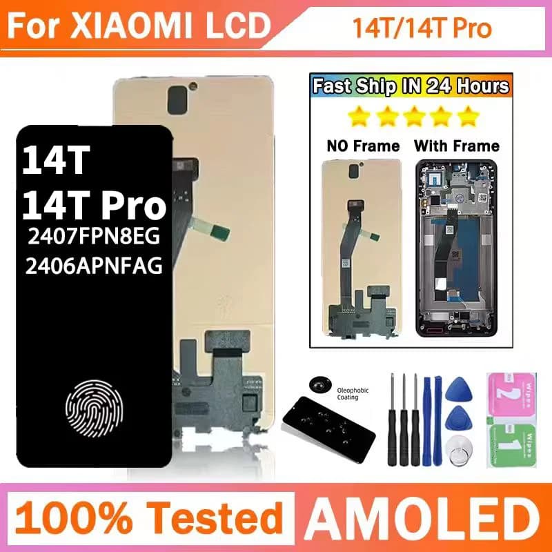 6.67"Screen For Xiaomi 14T 2406APNFAG LCD For Mi 14T Pro 2407FPN8EG Display Touch Digitizer For Redmi K70 Ultra Display