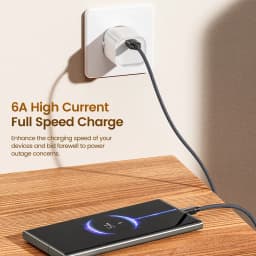 Toocki 6A USB C Cable Quick Charge USB C To Type C Fast Charging Cable For iphone 15 Xiaomi Samsung Huawei Oneplus Realme