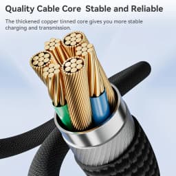 Toocki 6A 100W Transparent Type C to USB C Fast Charge Display Cable USB A To Type C For Macbook Xiaomi Samsung Poco Realme