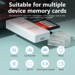 NNBILI 2 IN1Card Reader USB3.0 To Micro SD TF Memory Card Reading Adapter High Speed Card Reader For Phone PC Laptop Accessories