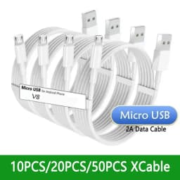 10-50PCS Micro V8 5Pin USB Fast Charging Data Cable For Samsung S6 S7 edge note Xiaomi Huawei Htc Lg Android Phone Quick Cord 2m