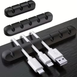 Cable Cord Wire Organizer Silicone USB Cable Winder Management Clips Self Adhesive for Mouse Keyboard Headset For iPhone Huawei