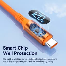 NNBILI 120W USB Type C To Type C Cable LED Display Fast Charging USB A to Type C Data Cable For Samsung Honor Oneplus Charging