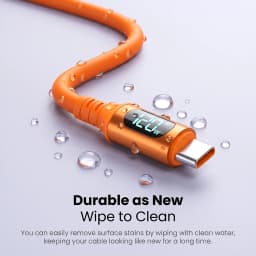 NNBILI 120W USB Type C To Type C Cable LED Display Fast Charging USB A to Type C Data Cable For Samsung Honor Oneplus Charging