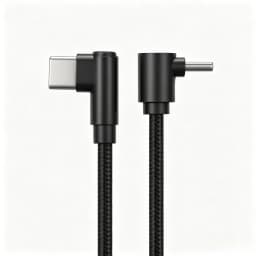 100W 90 Degrees Braid 0.25m/0.5m/1m/2m 4A Quick Charger Elbow USB C to Type C  Cord PD Cable For iPhone Samsung Xiaomi Macbook