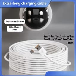 NNBILI USB Type C Cable 1M 2M 3M 5M 8M 10M 12M 14M USB C 6A Fast Charge Equipment Universal Data Cable for Samsung Camera PS5 VR