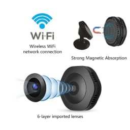 New 4K 1080P Mini Wireless Hidden Camera Portable Night Vision Wifi Cam Remote Video Voice Recorder Indoor Home Security Monitor