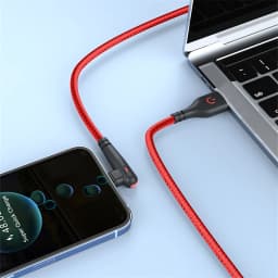 120W 90 Degree Right Angle Type-C USB Fast Charge Cable For iPhone 15 16 17 Huawei Honor Xiaomi Redmi POCO Rapid Charging Cable