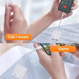 2in1 Audio Adapter USB C to USB C+3.5mm Converter One Port Becomes Two Ports, Suitable for Samsung and iPhone
