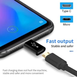 2/3Pcs Micro USB Female To Type C Male Adapter Converter Micro-B To USB-C Connector Charging Cable Adapter Phone Accessories