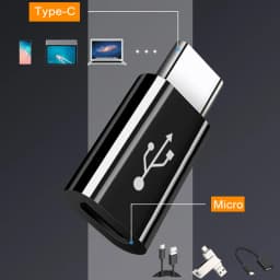 2/3Pcs Micro USB Female To Type C Male Adapter Converter Micro-B To USB-C Connector Charging Cable Adapter Phone Accessories