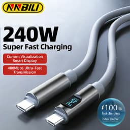 NNBILI 240W USB C To Type C Silicone Cable PD3.1 48V 5A Super Fast Charging Cable USB C For iPhone 17 Samsung S26 Huawei Macbook