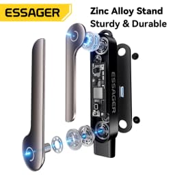 Essager USB C to Type C OTG Adapter Foldable Adapter 240W Fast Charge Converter Multifunction Phone Charge Bracket for iPhone