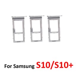 For Samsung S10 G973F G973 Phone New SIM Card Tray Housing Micro SD Card Holder Pocket For S10 Plus S10+ G975F G975