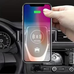 2 in 1 Wireless Charger 30W Fast Charging Mobile Phone Car Holder Charger For iPhone 15 14 13 12 11 Pro XS Max XR Samsung Xiaomi