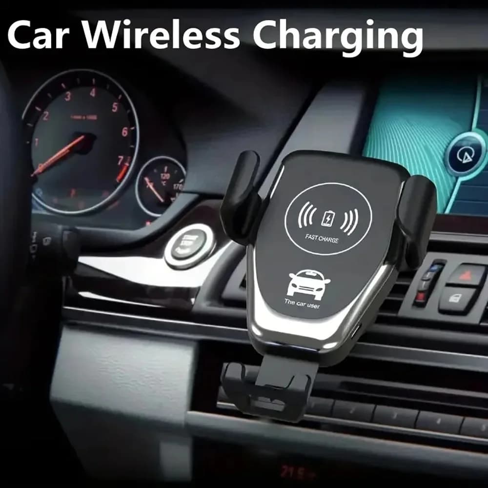 2 in 1 Wireless Charger 30W Fast Charging Mobile Phone Car Holder Charger For iPhone 15 14 13 12 11 Pro XS Max XR Samsung Xiaomi