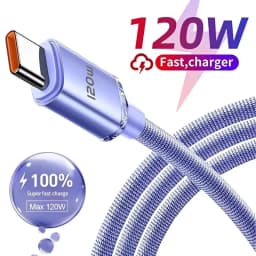 120W 6A Super Fast Charge USB Type C Cable Phone Charger USB Data Cord For Xiaomi 17 Pro Max 15 Realme Huawei Quick Charge Wire