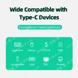 Flat Type C to OTG USB Cable,Suitable for Phones Tablet and Computers Function on TYPE-C 90 Degree Male to USB2.0 Female Adapter