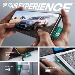 240W Fast Charging USB Type-C to USB Type-C Data Cable Durable Nylon Material for High-Speed Data Transfer And Power Delivery