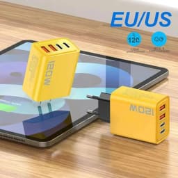 120W USB C Charger Fast Charging 4 Port PD QC3.0 Wall Charger EU US UK Plug for iPhone 15 16 Pro Samsung S24 Xiaomi Quick Charge