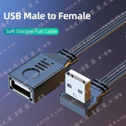 5CM 10CM 15CM 30CM 90 Degree Up & Down & Left &Right Angled USB A Male to USB Female Extension Adapter Cable for Computer Tablet