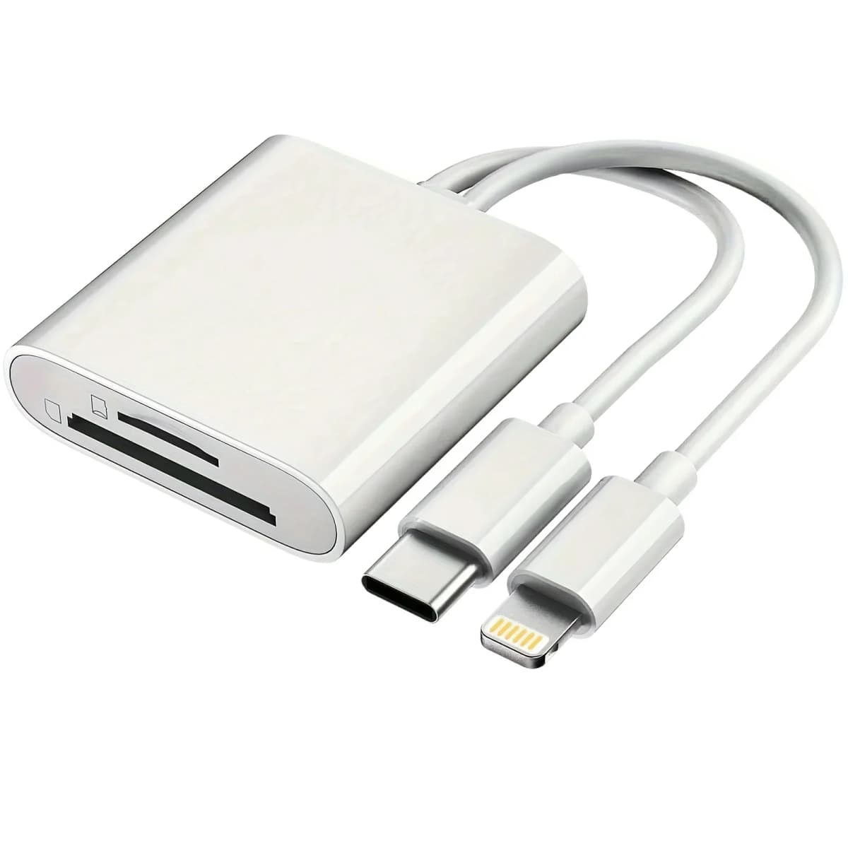 2 in 1 USB lightning to TF SD Card Reader for iPhone 14 13 12 Pro Max 3.0 OTG Adapter Camera Photo Data Converter