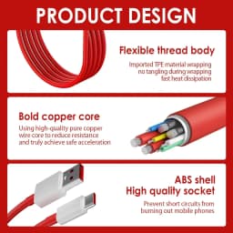 For OnePlus 120W SuperVOOC Ultra Fast Charge Type C Cable For OnePlus 11 12 13 15 Nord 2 3 4 5 6 OPPO Reno 10 Realme GT NEO 3T 5