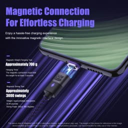 240W Magnetic Phone Charger Magnetic USB C Charging Cable 480Mbps Data Transfer Nylon Braided Cord for Type-C Micro USB iPhone