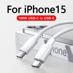 C to C 100W USB C to USB C PD Cable for iPhone 15 Pro Max iPad 10 MacBook Huawei Xiaomi Type C to Type C PD Fast Charging Cable