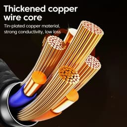 NNBILI 3pcs USB C Quick Charging Cable 240W Nylon Braided Transparent USB Type C Charger Cord for Samsung Huawei Mi Data Line