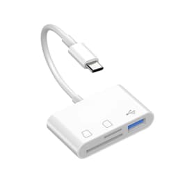 Type C OTG Adapter TF/SD Card Reader For Xiaomi Oneplus iPhone OPPO POCO Cell phone Accessories 3 in 1 USB C to A Connector